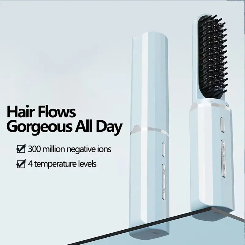 Steam hair straightener
